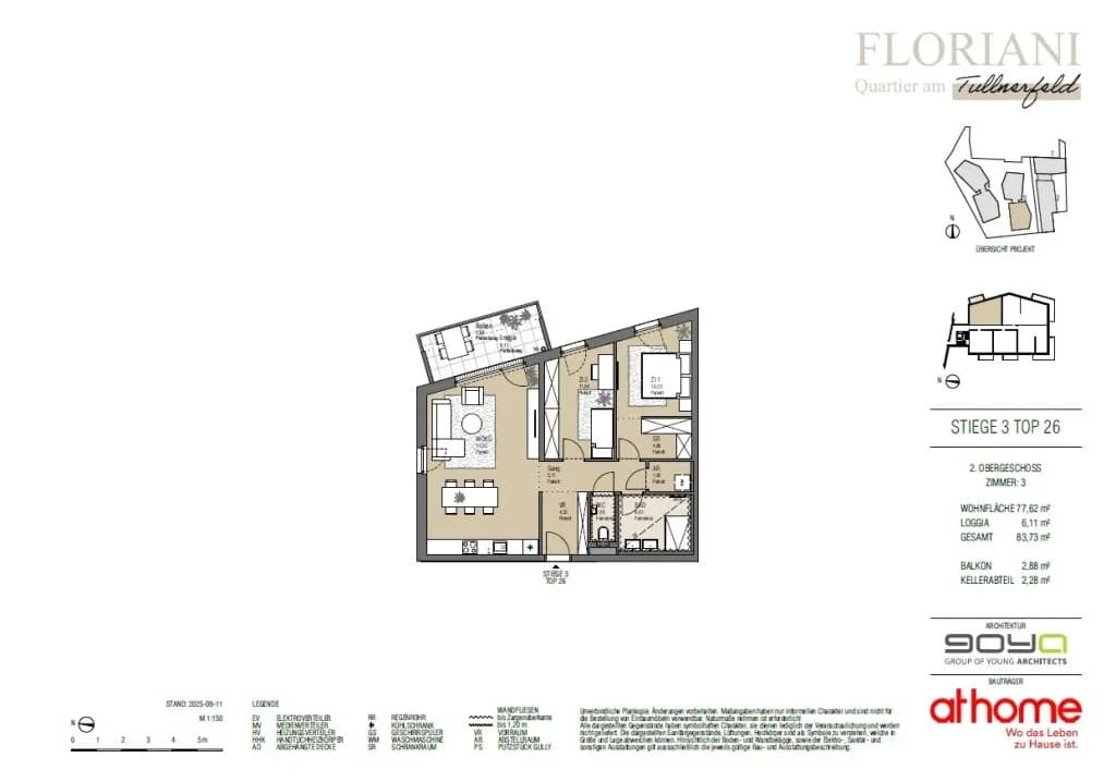 3-Zimmer-Wohnung kaufen in Tulln – 77,62 m², € 350.000 – Bild 25 von 25
