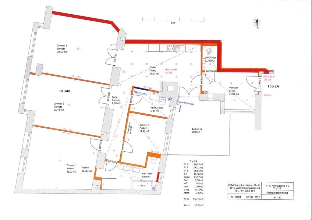 4-Zimmer-Wohnung mieten in Wien – 155,1 m², € 3.275 – Bild 16 von 16