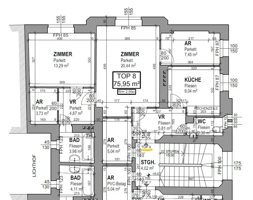 3-Zimmer-Wohnung kaufen in Wien – 76 m², € 370.000 – Bild 16 von 16