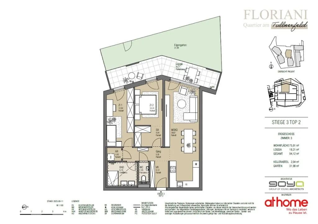 3-Zimmer-Wohnung kaufen in Tulln – 75,91 m², € 389.000 – Bild 22 von 22