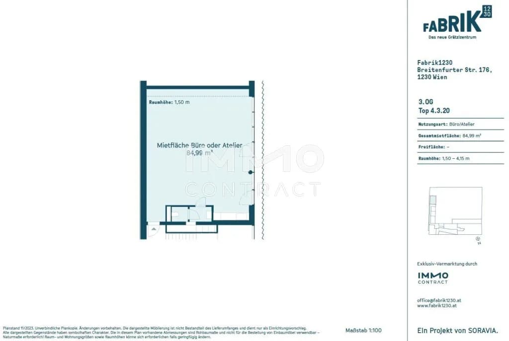 Gewerbeimmobilie mieten in Wien – 84 m², € 17 – Bild 8 von 8
