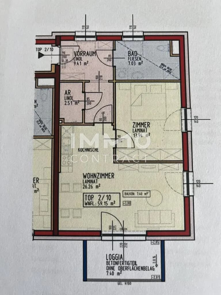 2-Zimmer-Wohnung mieten in Melk – 59,15 m², € 874 – Bild 12 von 12