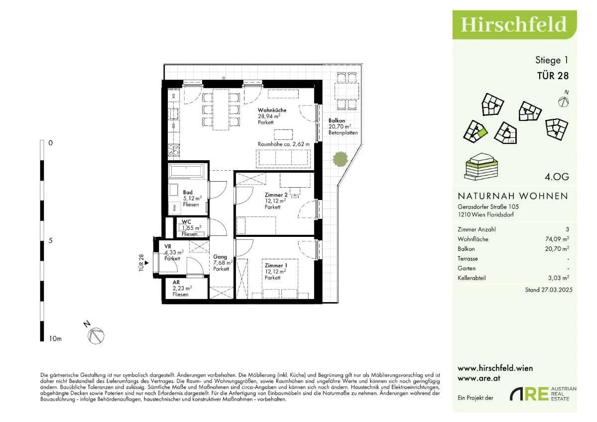 3-Zimmer-Wohnung kaufen in Wien – 74,09 m², € 405.155 – Bild 14 von 17