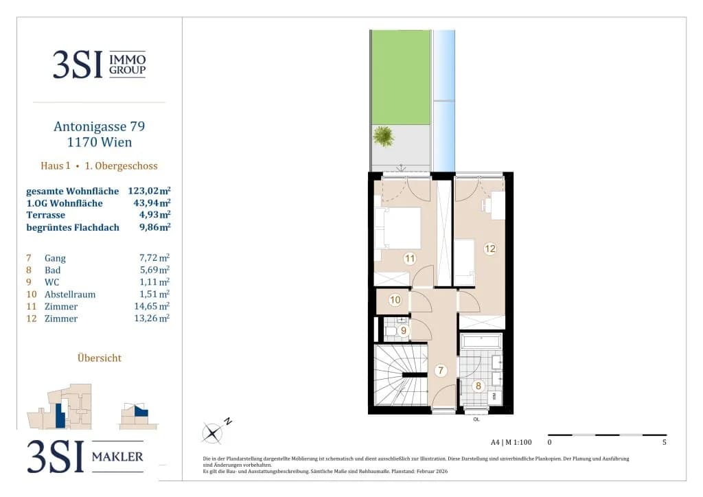 3-Zimmer-Haus kaufen in Wien – 123,02 m², € 882.000 – Bild 10 von 11