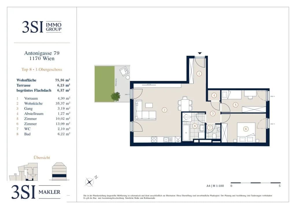 3-Zimmer-Wohnung kaufen in Wien – 75,56 m², € 520.000 – Bild 8 von 8