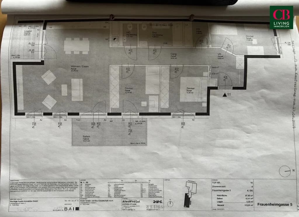 4-Zimmer-Wohnung kaufen in Wien – 102 m², € 990.000 – Bild 16 von 16