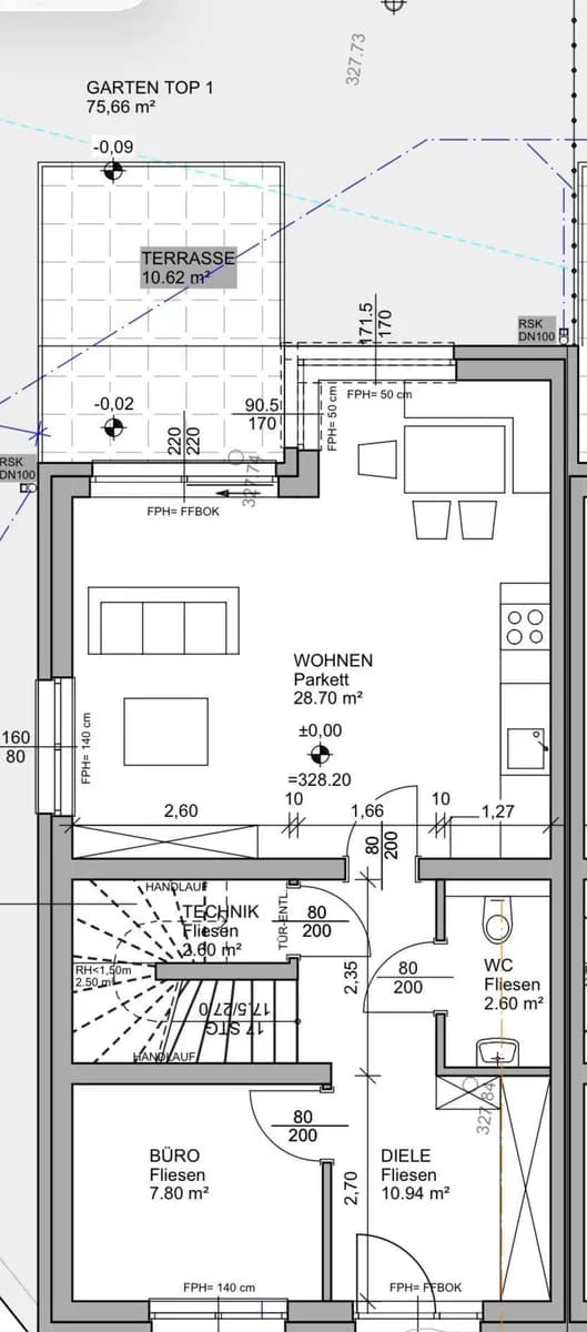 5-Zimmer-Haus kaufen in Baden – 109 m², € 457.000 – Bild 49 von 50