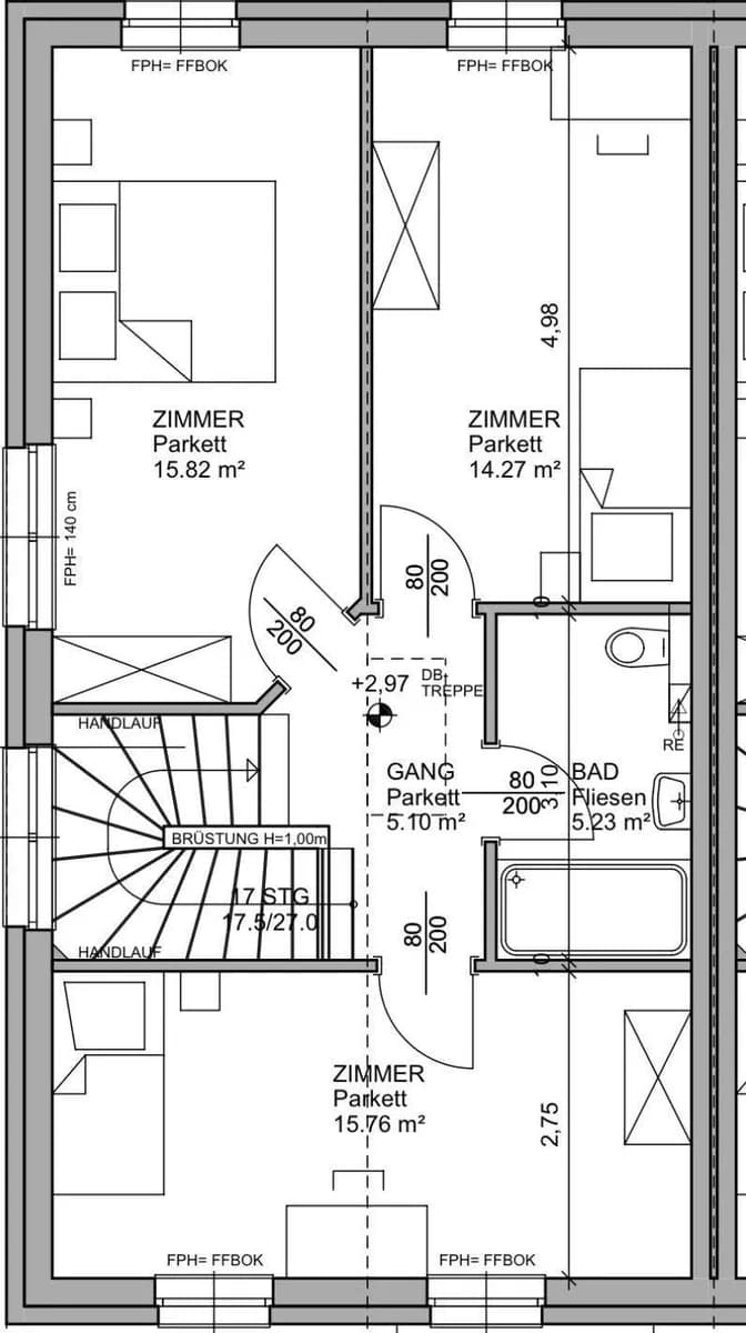 5-Zimmer-Haus kaufen in Baden – 109 m², € 438.000 – Bild 61 von 68