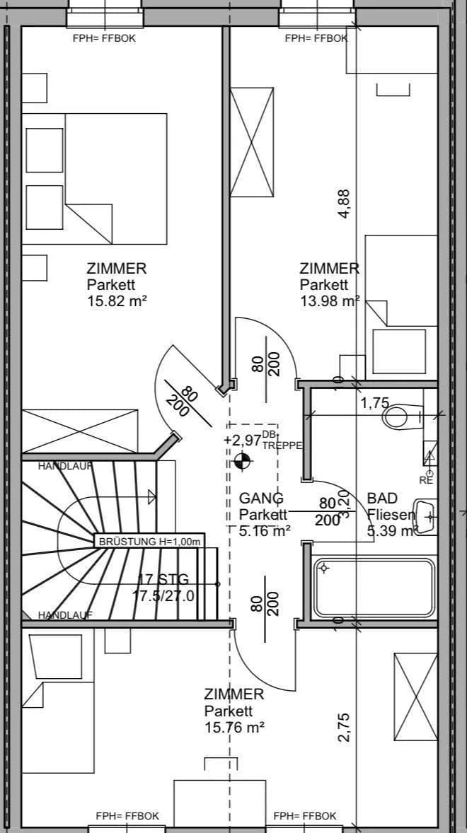 5-Zimmer-Haus kaufen in Baden – 109 m², € 438.000 – Bild 62 von 68