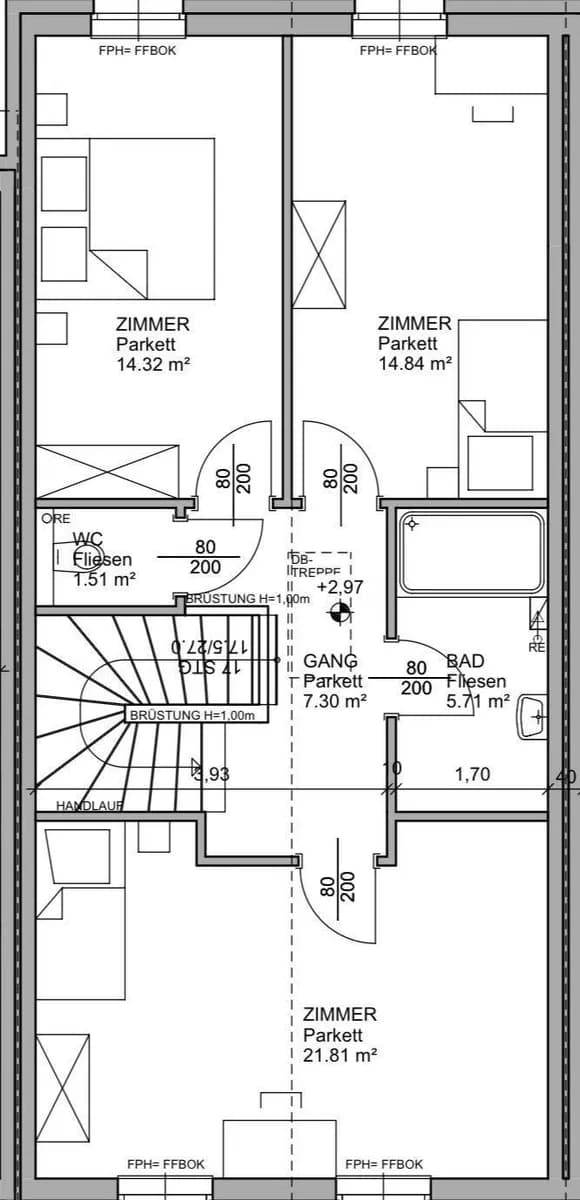 5-Zimmer-Haus kaufen in Baden – 109 m², € 438.000 – Bild 65 von 68