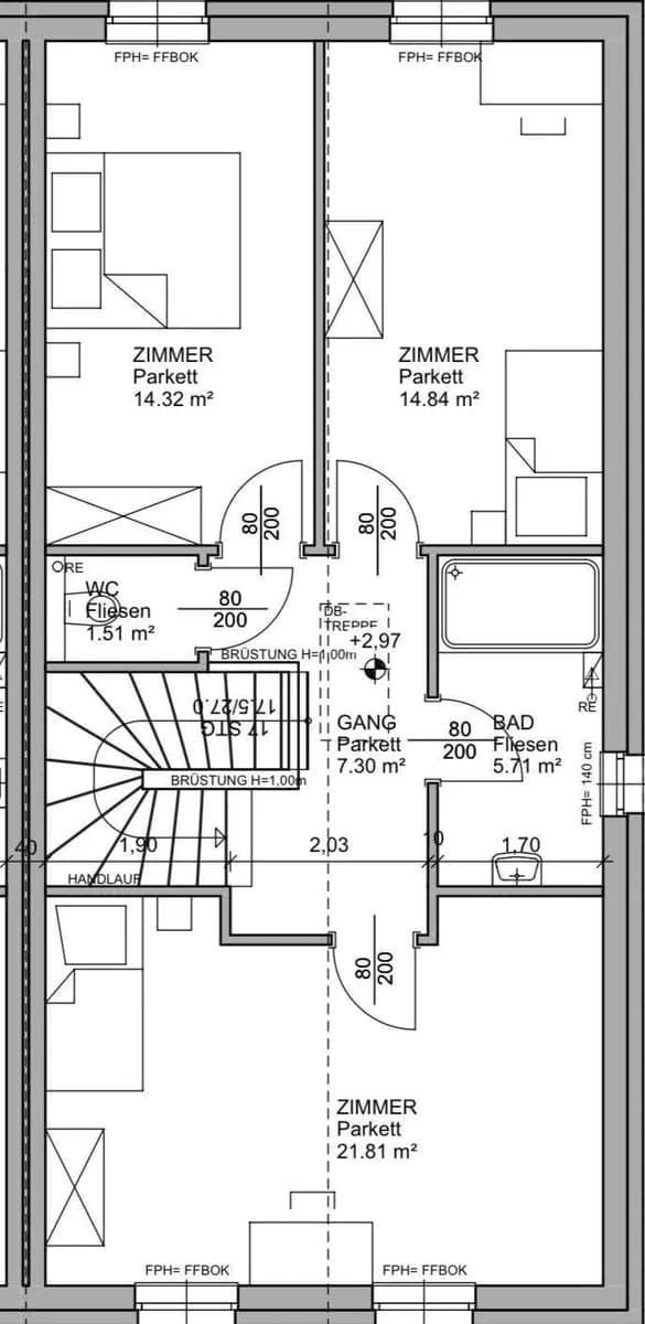 5-Zimmer-Haus kaufen in Baden – 109 m², € 438.000 – Bild 67 von 68