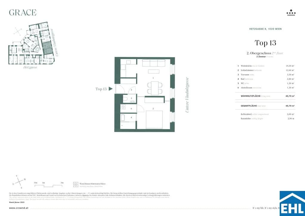 1-Zimmer-Wohnung kaufen in Wien – 41,4 m², € 409.000 – Bild 13 von 13