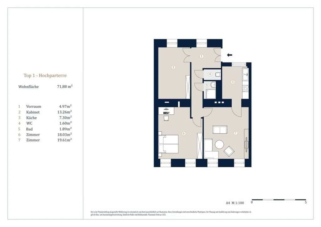 3-Zimmer-Wohnung kaufen in Wien – 71,88 m², € 360.000 – Bild 13 von 13