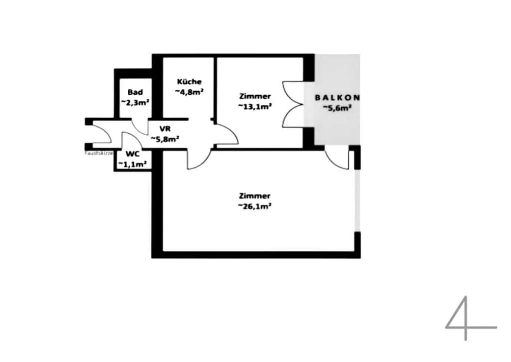 2-Zimmer-Wohnung kaufen in Wien – 56 m², € 387.000 – Bild 7 von 7