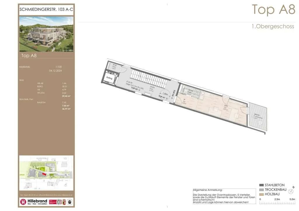 1-Zimmer-Gewerbeimmobilie kaufen in Salzburg Stadt – 30 m², € 179.253 – Bild 2 von 4