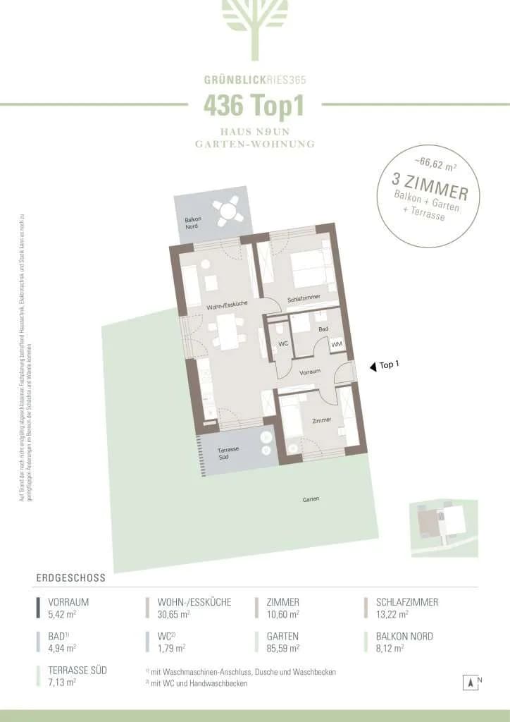 3-Zimmer-Wohnung kaufen in Graz – 66,62 m², € 303.121 – Bild 10 von 10