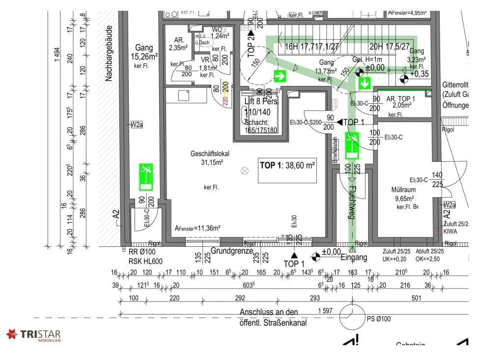 Gewerbeimmobilie kaufen in Wien – 39 m², € 201.000 – Bild 15 von 15