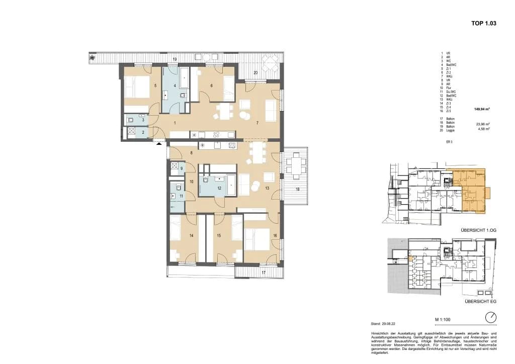 7-Zimmer-Wohnung kaufen in Tulln – 154,43 m², € 990.000 – Bild 14 von 15