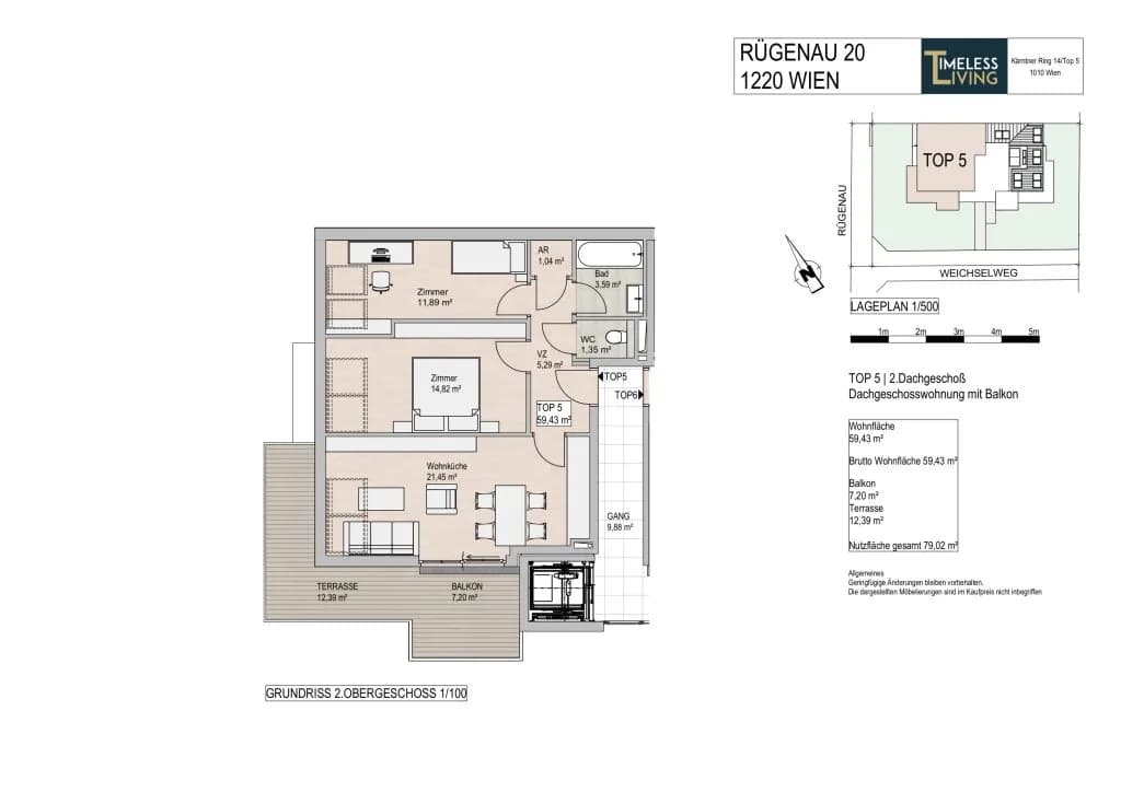 3-Zimmer-Wohnung kaufen in Wien – 59 m², € 499.000 – Bild 14 von 16