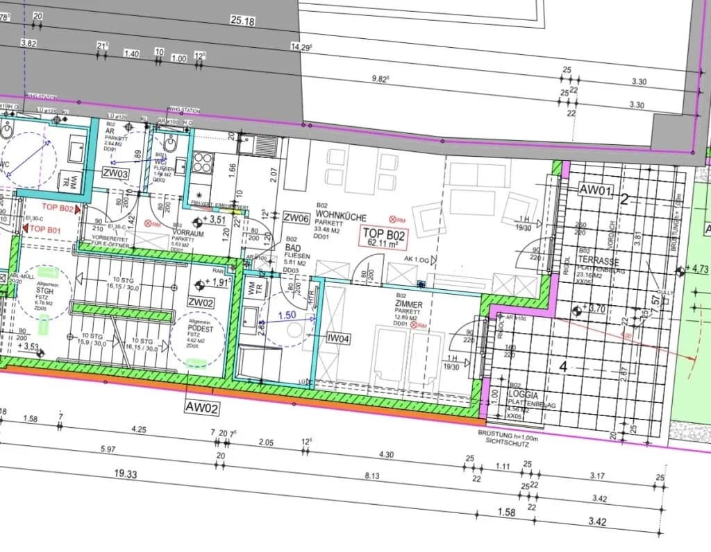 Wohnung kaufen in Wiener Neustadt – 60,64 m², € 345.439 – Bild 2 von 2