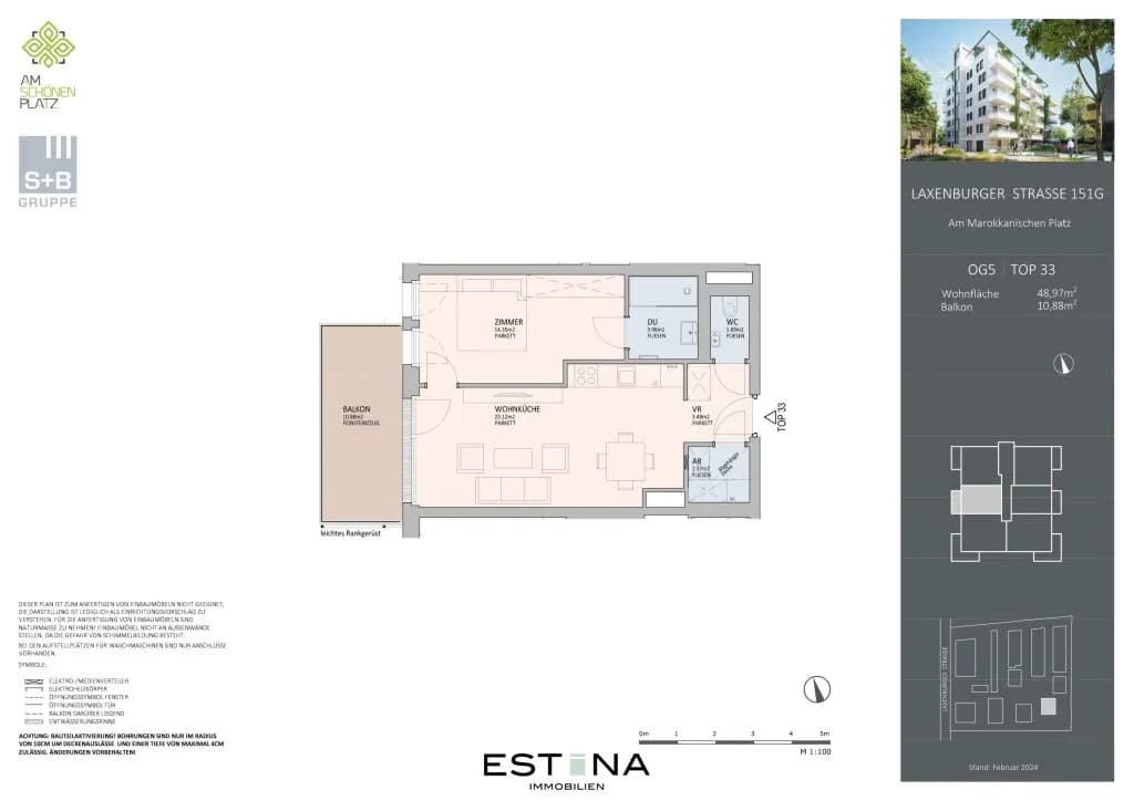 2-Zimmer-Wohnung kaufen in Wien – 48,97 m², € 470.000 – Bild 8 von 9