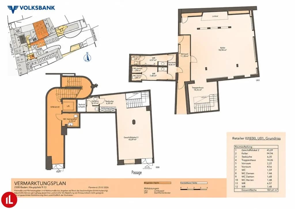 Gewerbeimmobilie mieten in Baden – 55 m², € 2.468 – Bild 2 von 2