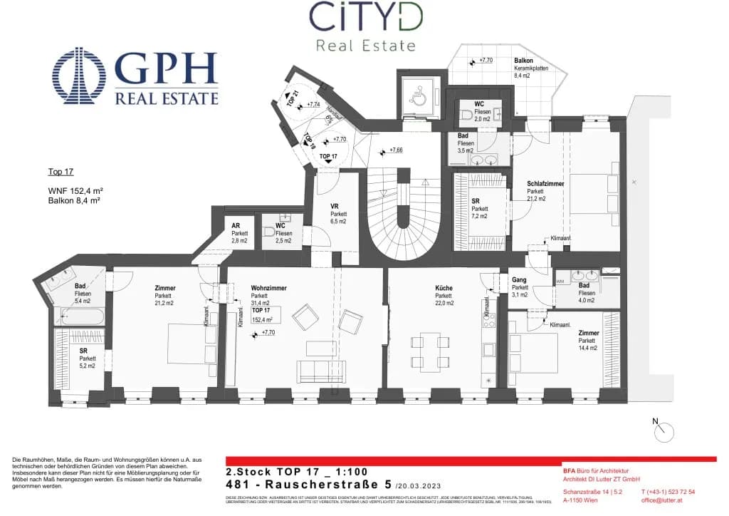 4-Zimmer-Wohnung kaufen in Wien – 152,3 m², € 1.173.790 – Bild 5 von 5