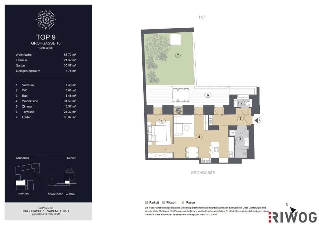 2-Zimmer-Wohnung kaufen in Wien – 56,7 m², € 625.000 – Bild 10 von 10