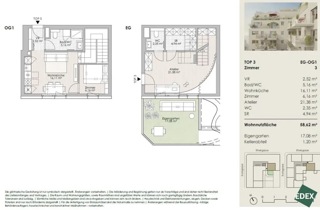 2-Zimmer-Wohnung kaufen in Wien – 58,62 m², € 275.000 – Bild 21 von 21