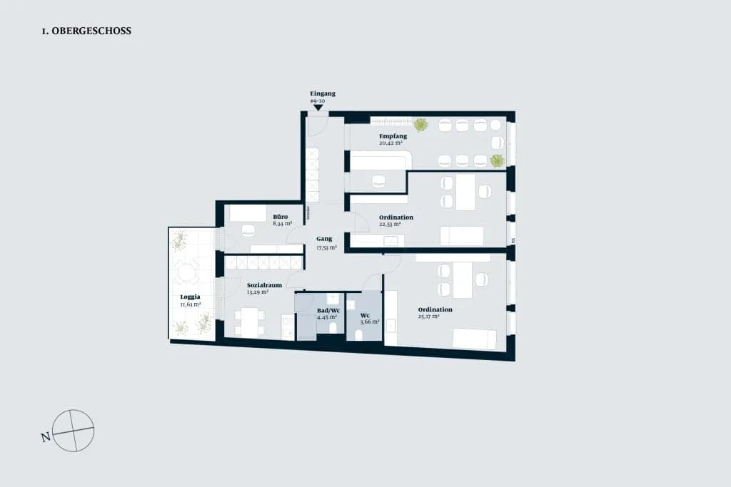 5-Zimmer-Gewerbeimmobilie kaufen in Wien – 115 m², € 850.200 – Bild 2 von 7