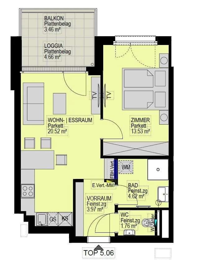 2-Zimmer-Wohnung mieten in Wien – 44,4 m², € 959 – Bild 26 von 26