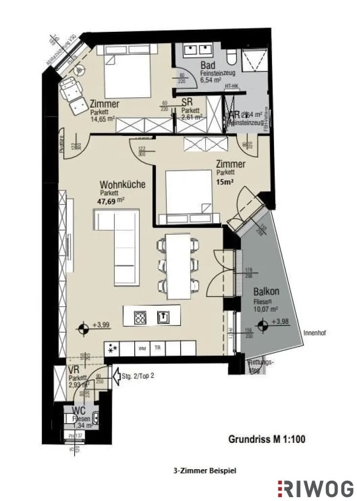 3-Zimmer-Wohnung kaufen in Wien – 93,4 m², € 890.000 – Bild 19 von 20