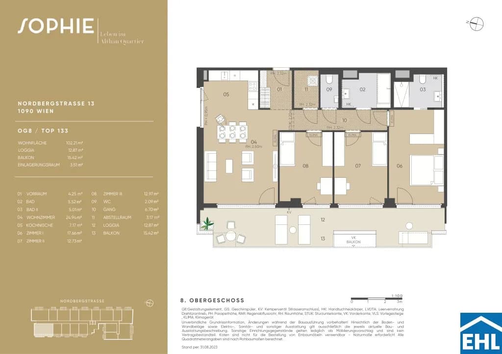 4-Zimmer-Wohnung kaufen in Wien – 102,21 m², € 1.464.800 – Bild 19 von 19