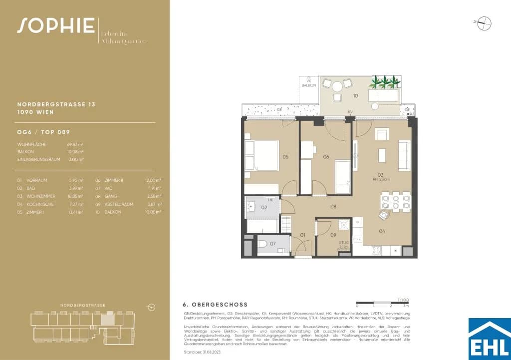 3-Zimmer-Wohnung kaufen in Wien – 70,28 m², € 731.900 – Bild 19 von 19