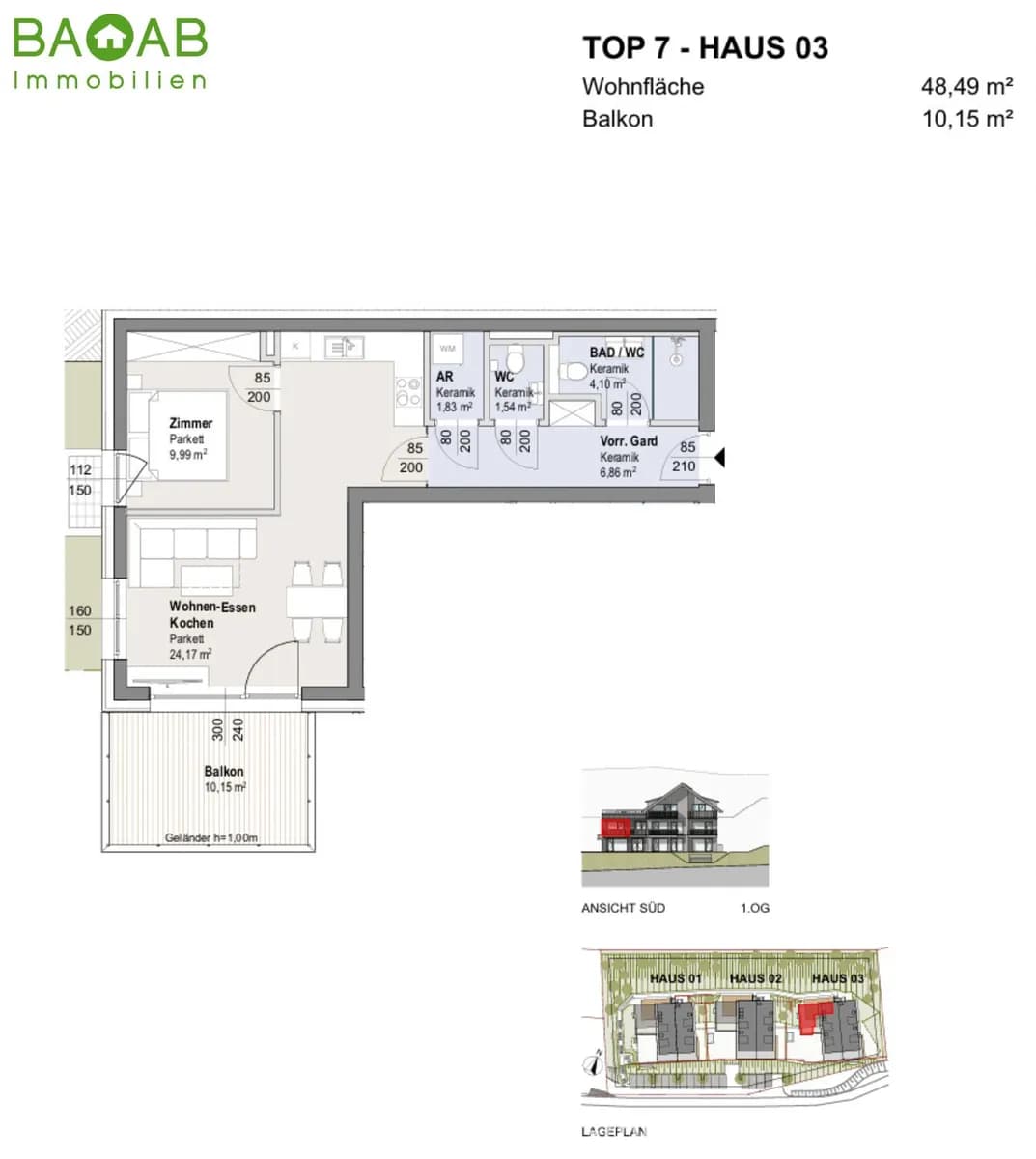2-Zimmer-Wohnung kaufen in Feldkirchen – 45 m², € 318.000 – Bild 10 von 17