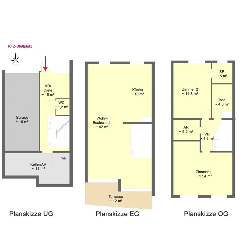 3-Zimmer-Haus kaufen in Wien – 120 m², € 540.000 – Bild 14 von 14