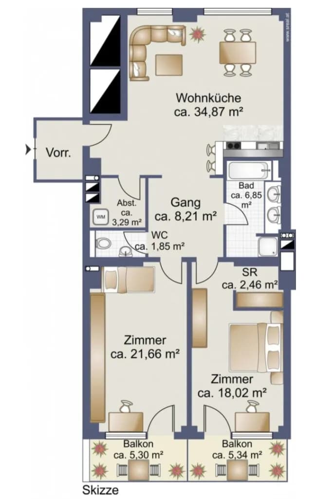 3-Zimmer-Wohnung mieten in Wien – 100 m², € 2.915 – Bild 16 von 16