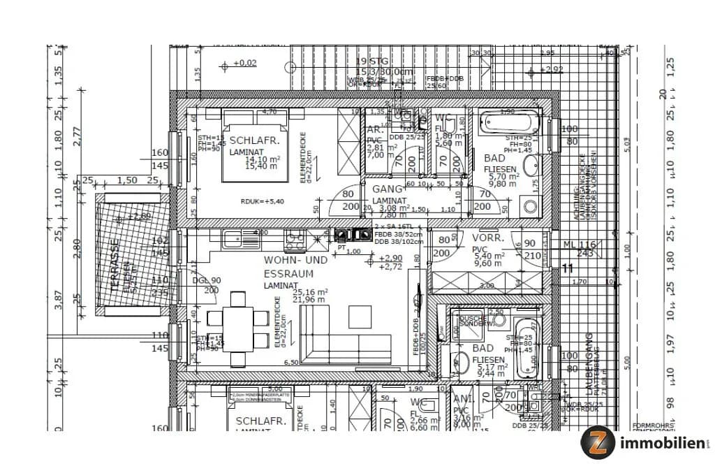 2-Zimmer-Wohnung mieten in Jennersdorf – 60,67 m², € 629
