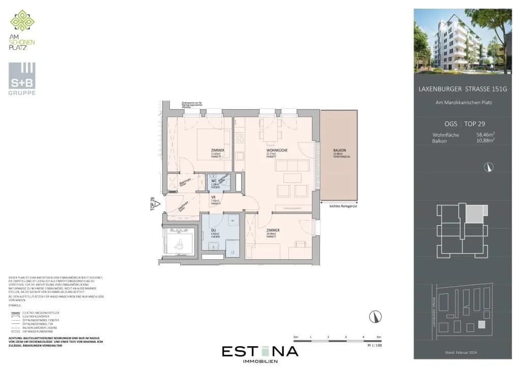 3-Zimmer-Wohnung kaufen in Wien – 58,46 m², € 620.000 – Bild 9 von 10