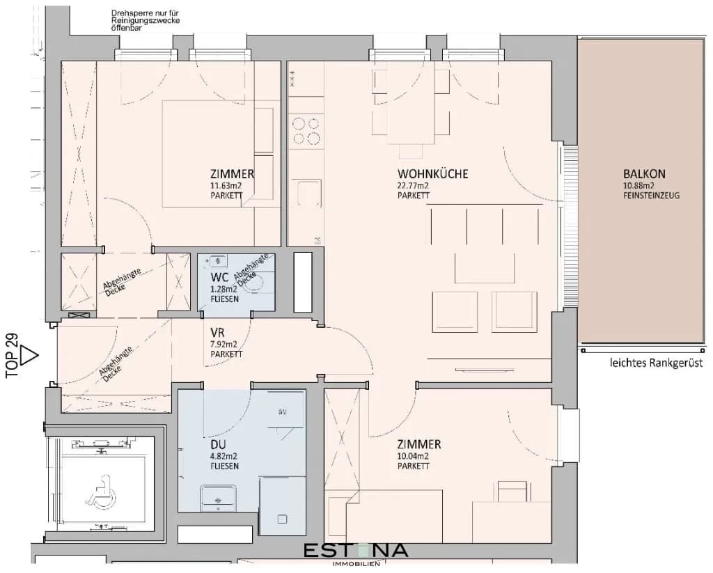 3-Zimmer-Wohnung kaufen in Wien – 58,46 m², € 620.000 – Bild 10 von 10