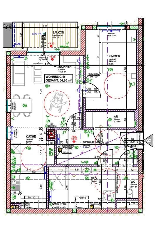 Wohnung mieten in Gmünd – 64,86 m², € 794 – Bild 4 von 4
