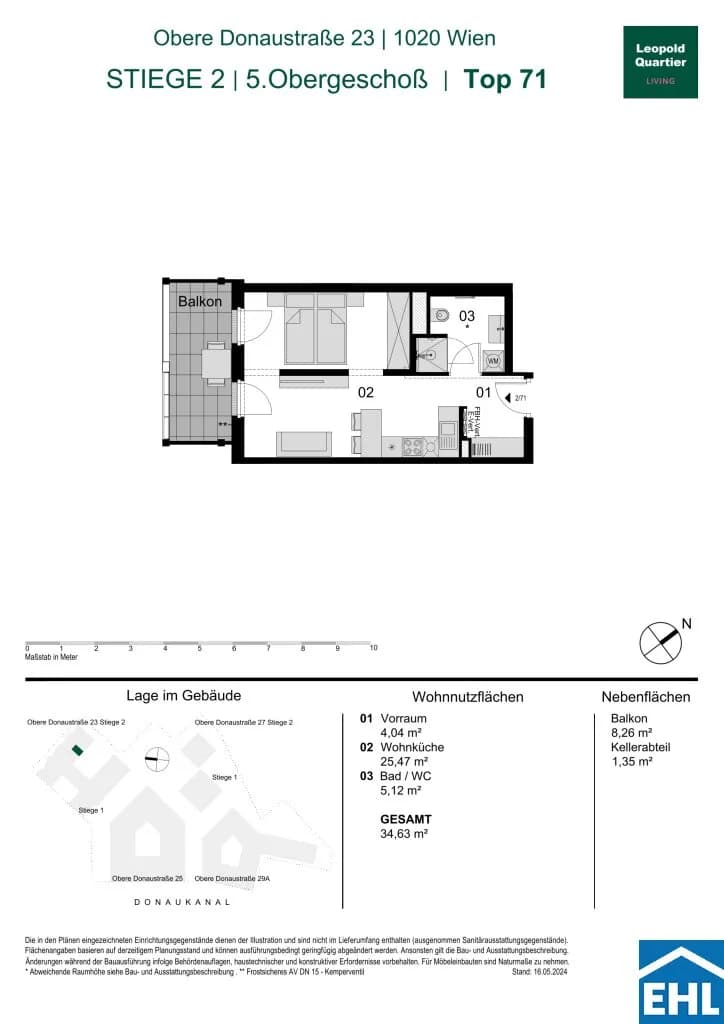 1-Zimmer-Wohnung kaufen in Wien – 34,89 m², € 393.000 – Bild 34 von 34