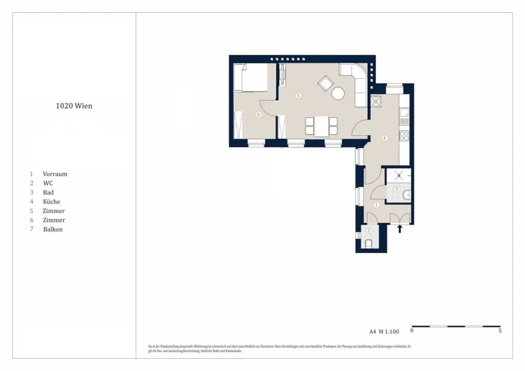 2-Zimmer-Wohnung kaufen in Wien – 45,88 m², € 229.000 – Bild 14 von 14