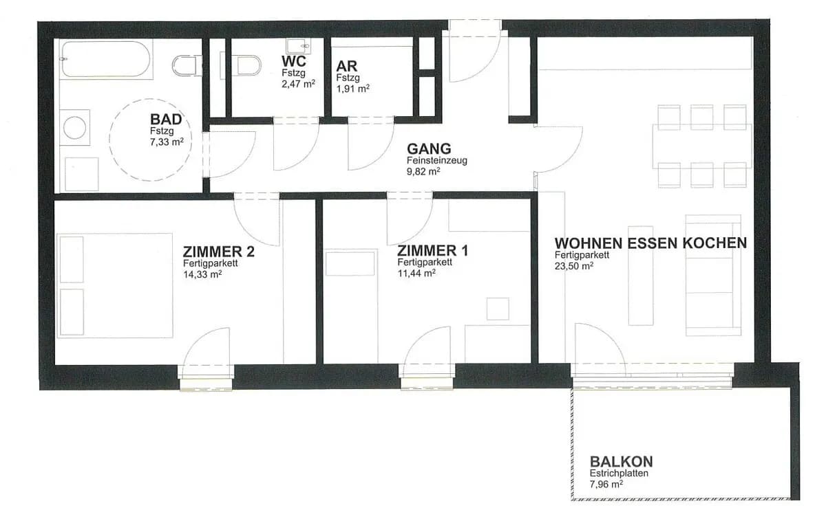 Wohnung kaufen in Steyr – 70,8 m², € 285.000 – Bild 11 von 12