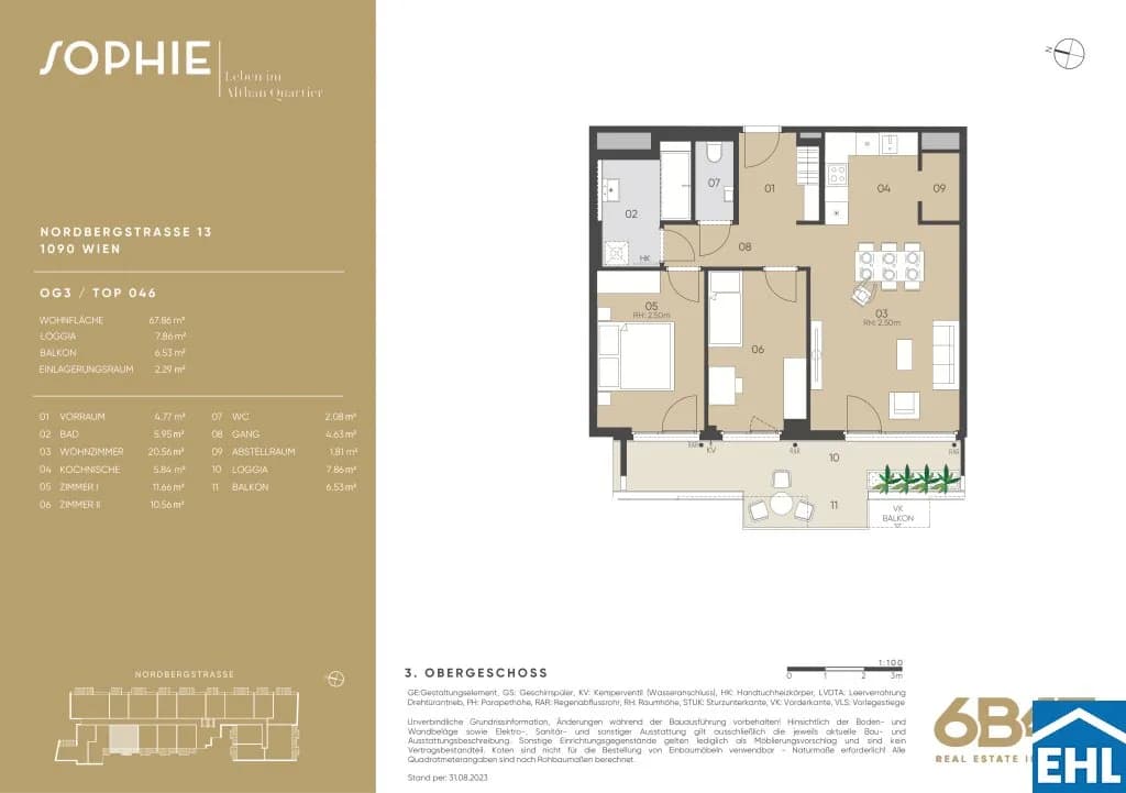 3-Zimmer-Wohnung kaufen in Wien – 67,86 m², € 622.600 – Bild 19 von 19