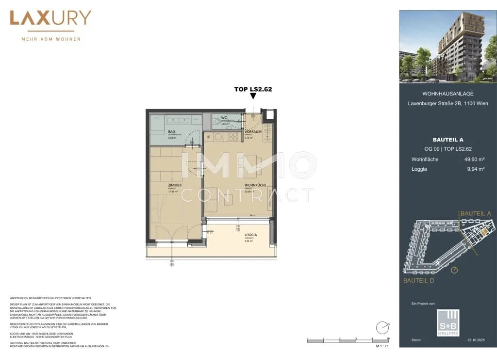 2-Zimmer-Wohnung kaufen in Wien – 49,62 m², € 450.000 – Bild 11 von 11