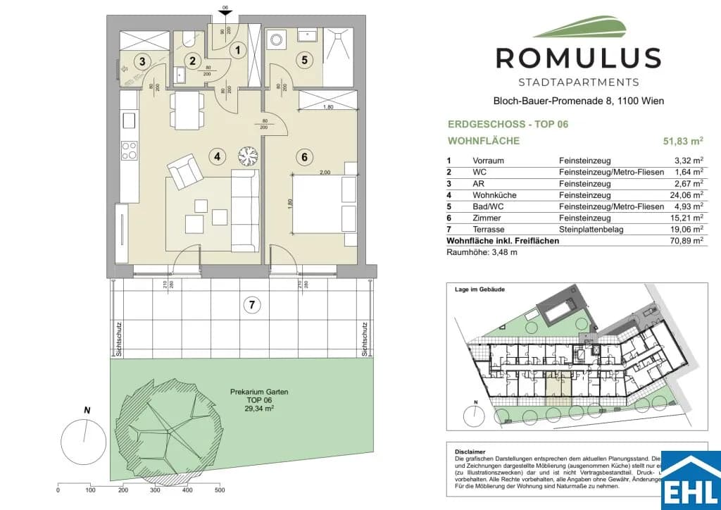 2-Zimmer-Wohnung mieten in Wien – 51,83 m², € 1.099 – Bild 8 von 8