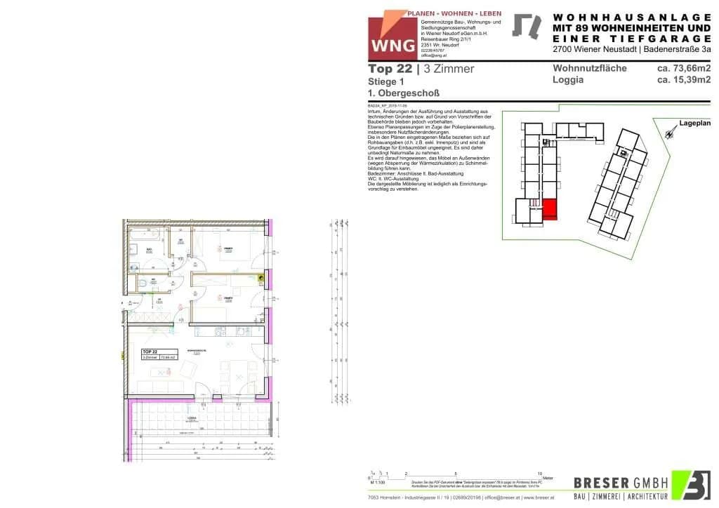 3-Zimmer-Wohnung mieten in Wiener Neustadt – 73,66 m², € 1.064 – Bild 15 von 15