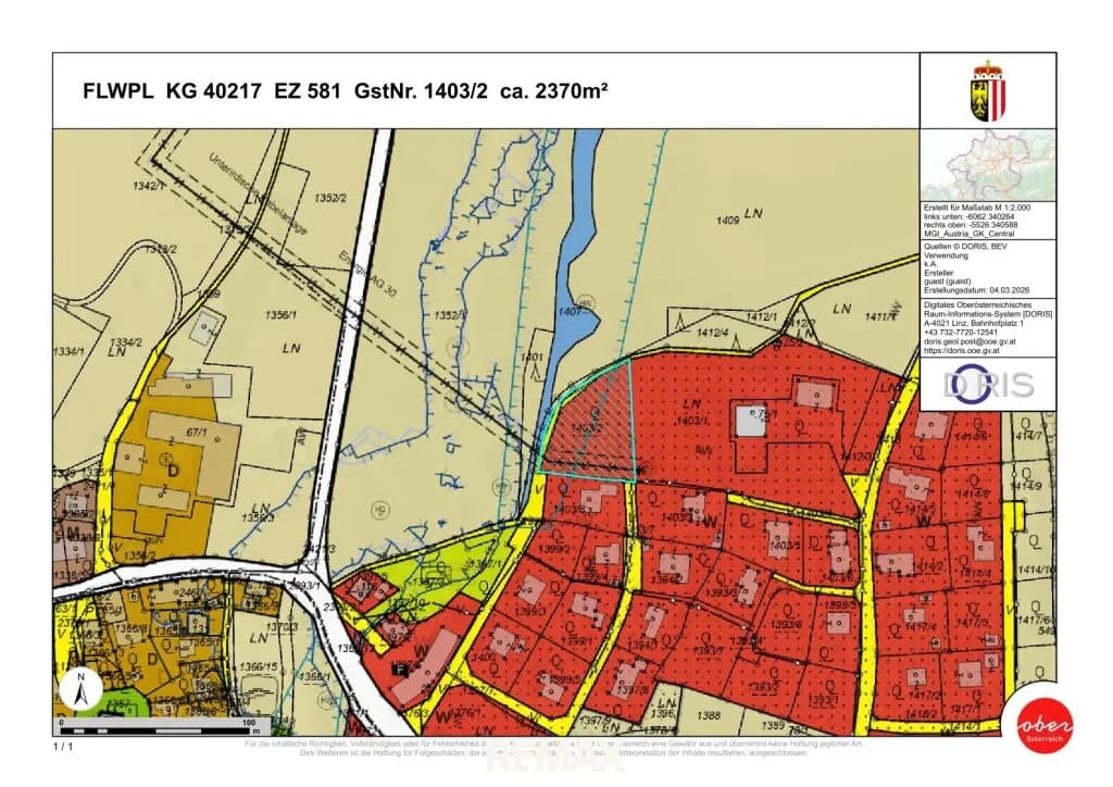 Grundstück kaufen in Braunau am Inn – 2 370 m², € 165.000 – Bild 7 von 7