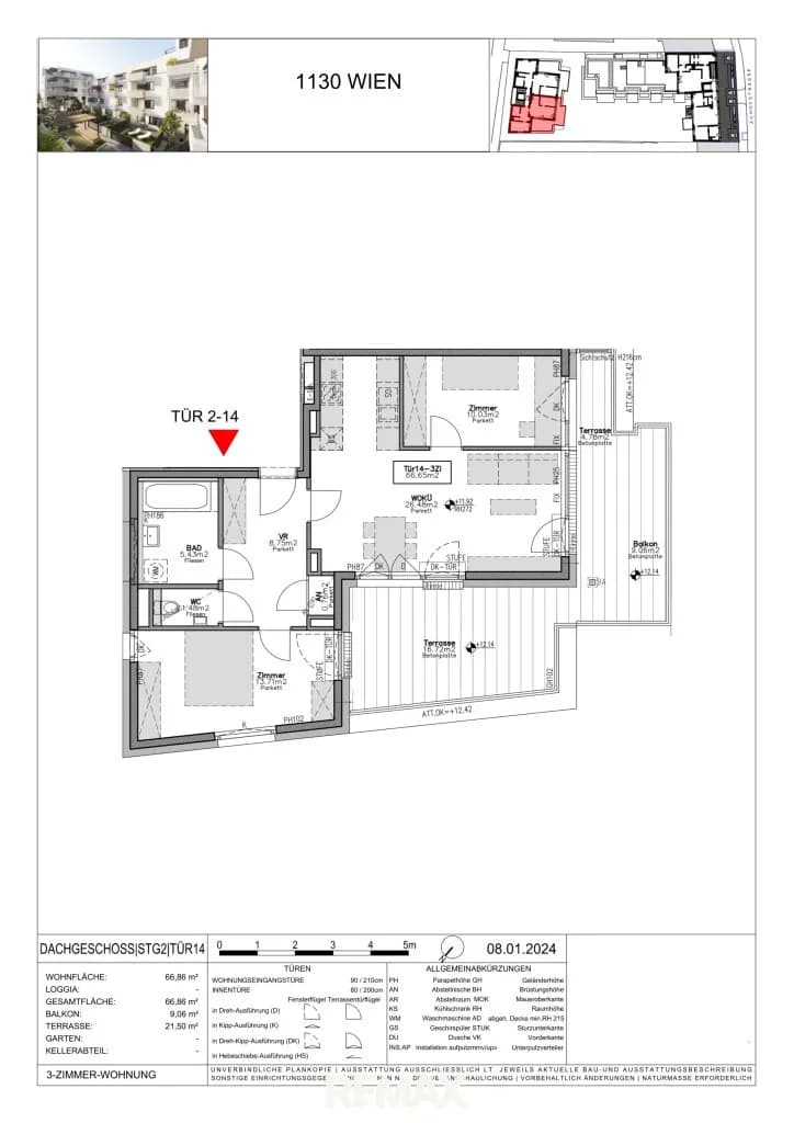 3-Zimmer-Wohnung kaufen in Wien – 66,86 m², € 697.100 – Bild 10 von 10